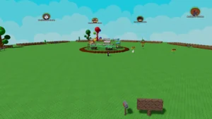 Grow A Garden 2 open field in a private server style setup